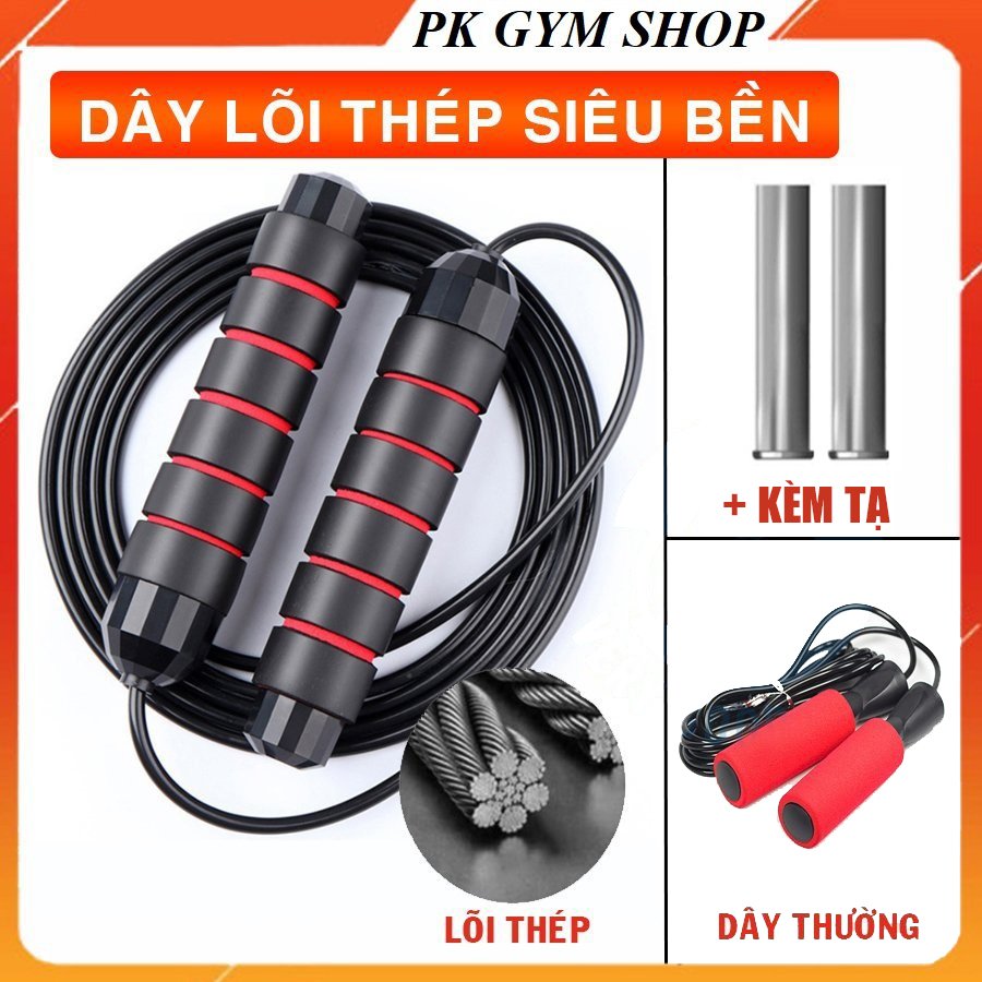 Dây Nhảy Tập Thể Dục Thể Thao Dây Lõi Thép Cao Cấp 2,8m JH2002