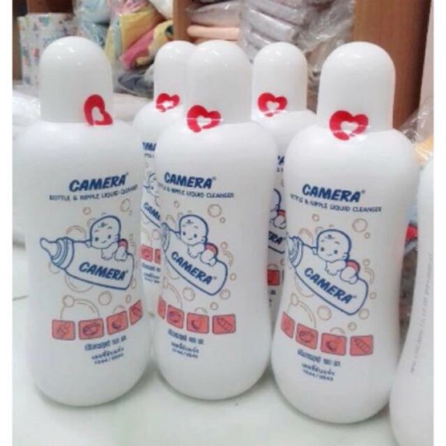 Nước rửa bình sữa và núm vú camera 500ml