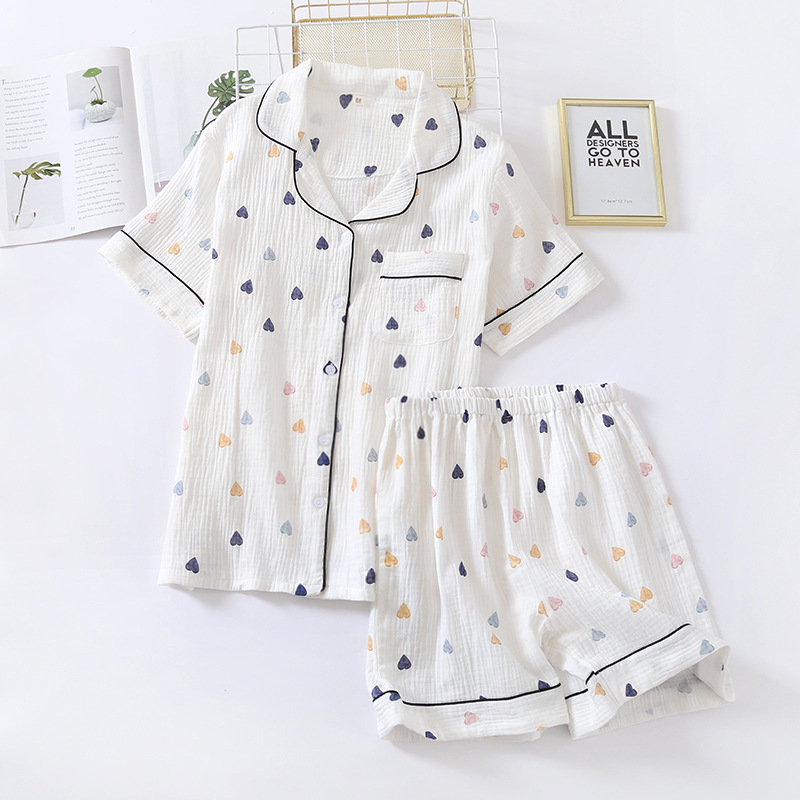 Bồ đồ nữ mùa hè họa tiết trái tim - an003