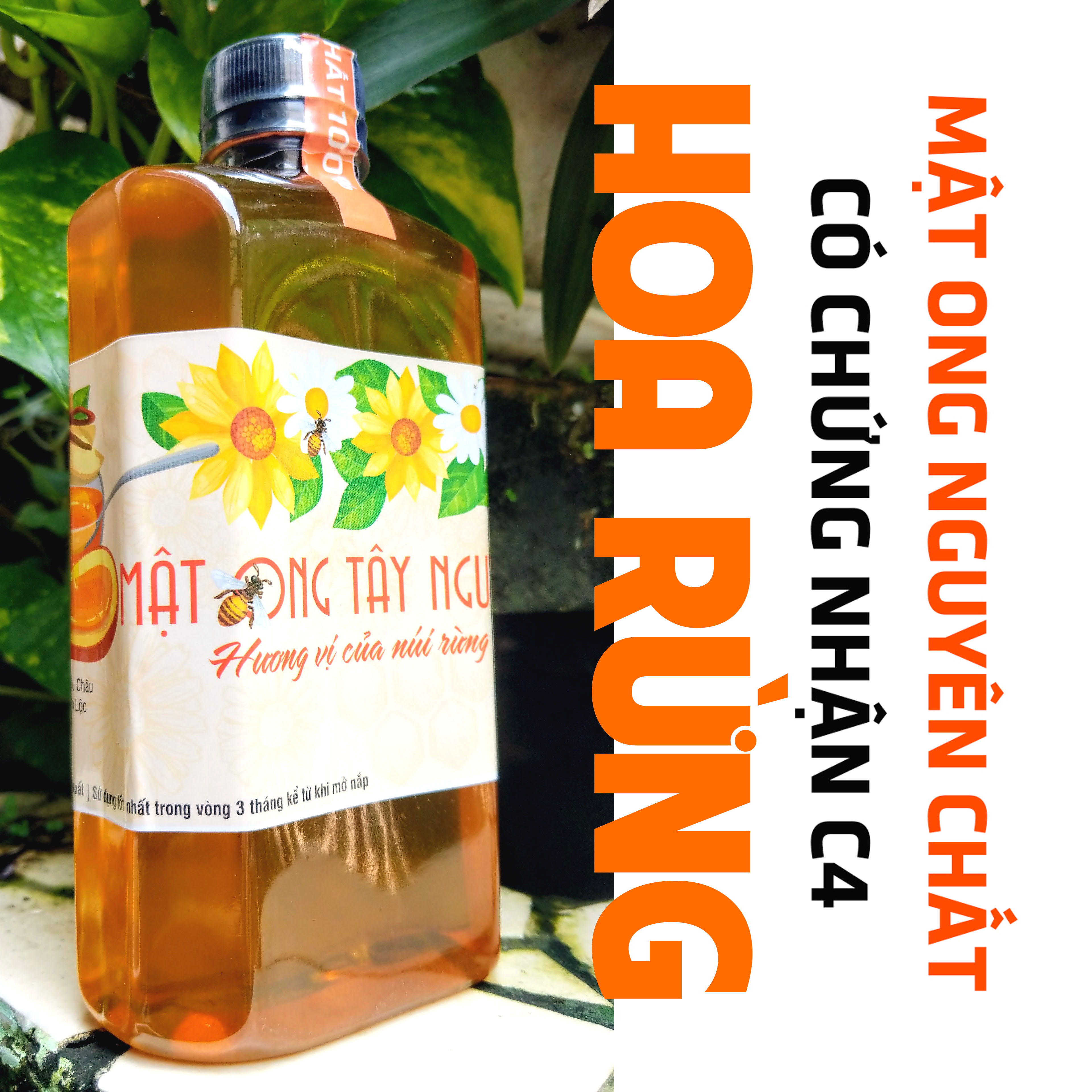 500ml mật ong hoa rừng tây nguyên đạt chuẩn xuất khẩu