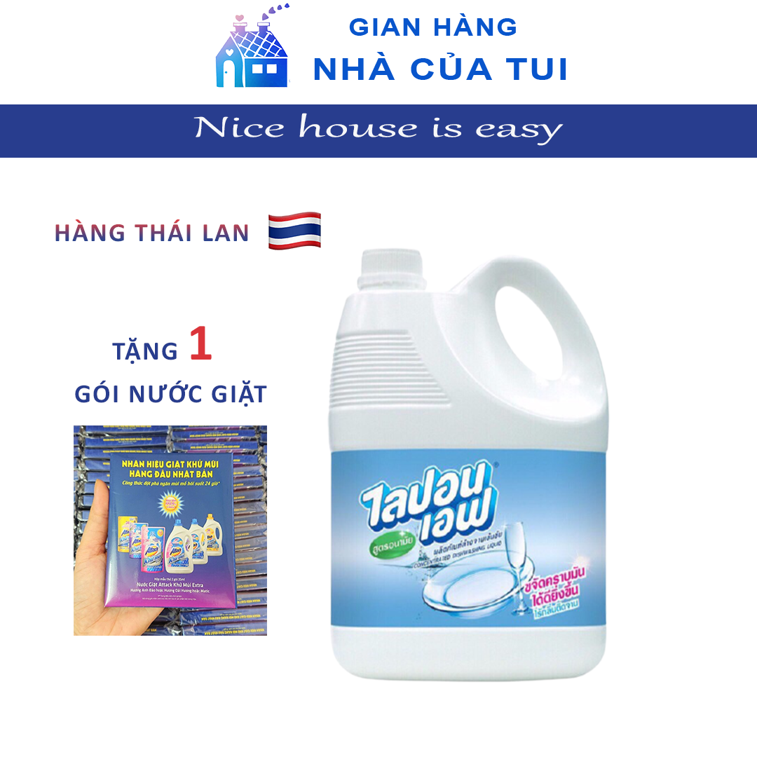 Nước rửa chén bát công nghệ thái lan lipon can 3600ml siêu sạch hoàn toàn mới