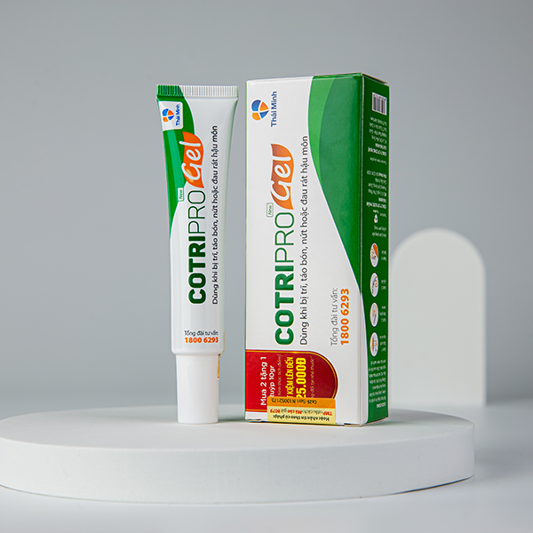 Tuýp CotriPro Gel Thái Minh - Dùng khi bị trĩ, táo bón và rát hậu môn - 10g và 25g