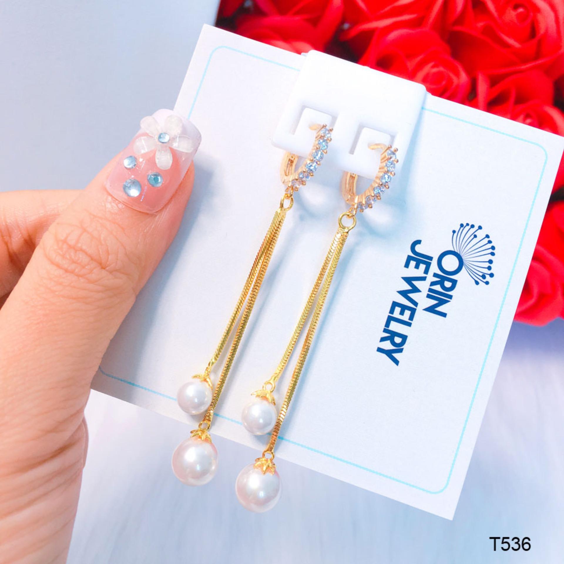 Bông tai thời trang nữ bông tai thiết kế cao cấp Orin T536 - Long Tien