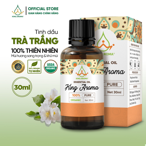 Tinh dầu thiên nhiên trà trắng king aroma mẫu thử 30ml/100ml