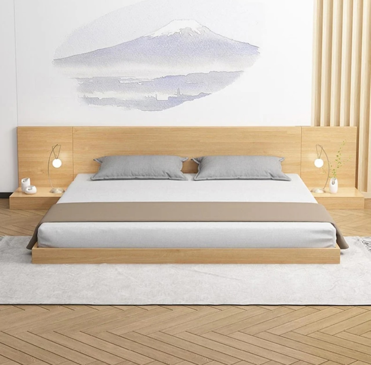 giường ngủ hiện đại giá rẻ - giường ngủ gỗ công nghiệp hiện đại đẹp - giường ngủ thông minh - giường ngủ MDF - Hòa Phát - nội thất phòng ngủ