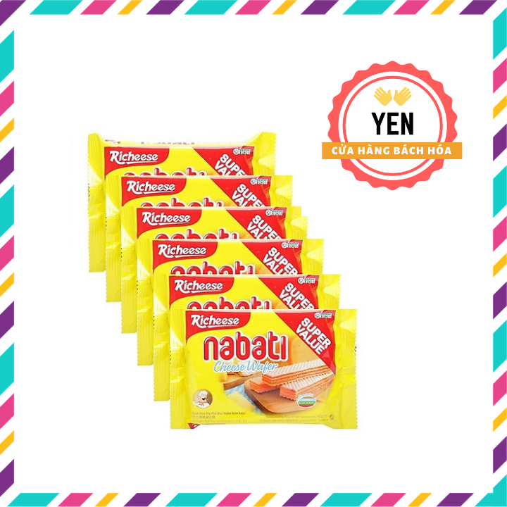 [HCM]Combo 10 gói - Bánh xốp phô mai hiệu Nabati càng ăn càng nghiện loại 58g