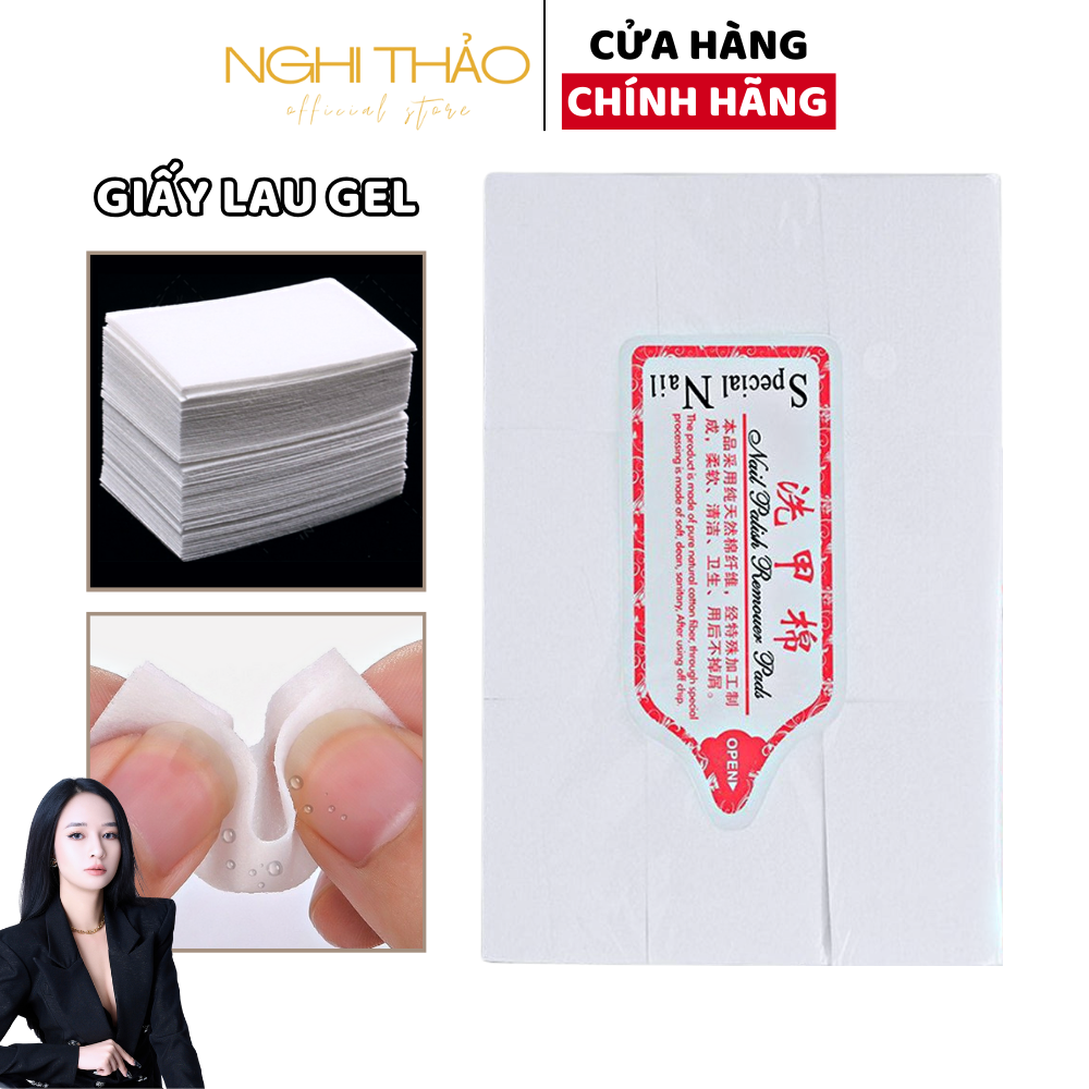  Giấy lau gel nail giấy chùi gel Nghi Thảo 