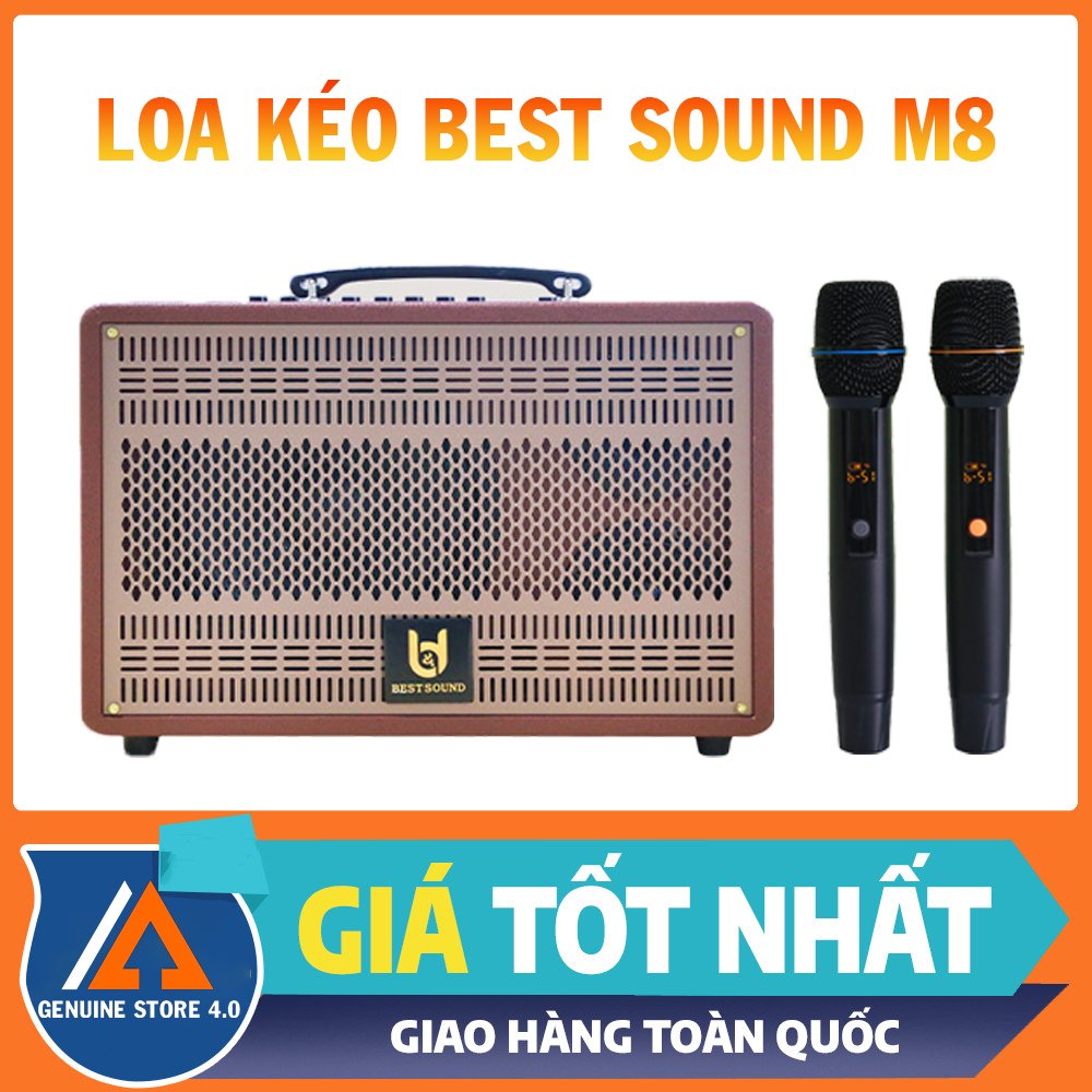 Loa karaoke Best Sound - M8 , 2 Mic Không Dây. Thiết Kế Nhỏ Gọn