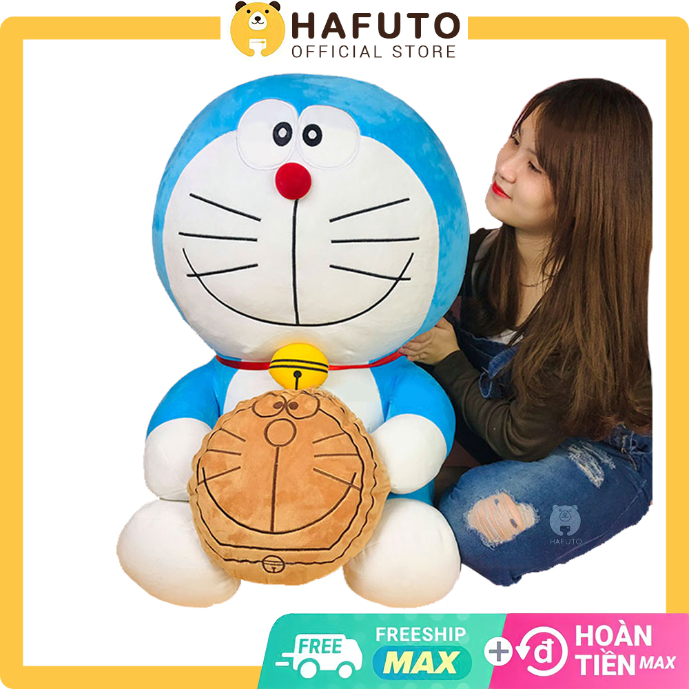 Hàng Cao Cấp Gấu Bông Doraemon Hafuto, Doremon Ôm Bánh Rán, Quà Tặng Cho
