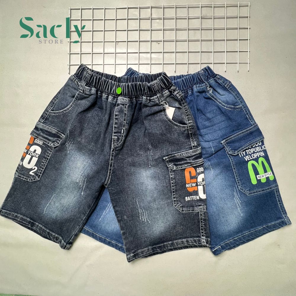 Quần jeans bé trai size lớn cho bé từ 5 tuổi - 15 tuổi, quần bé trai từ 12 tuổi
