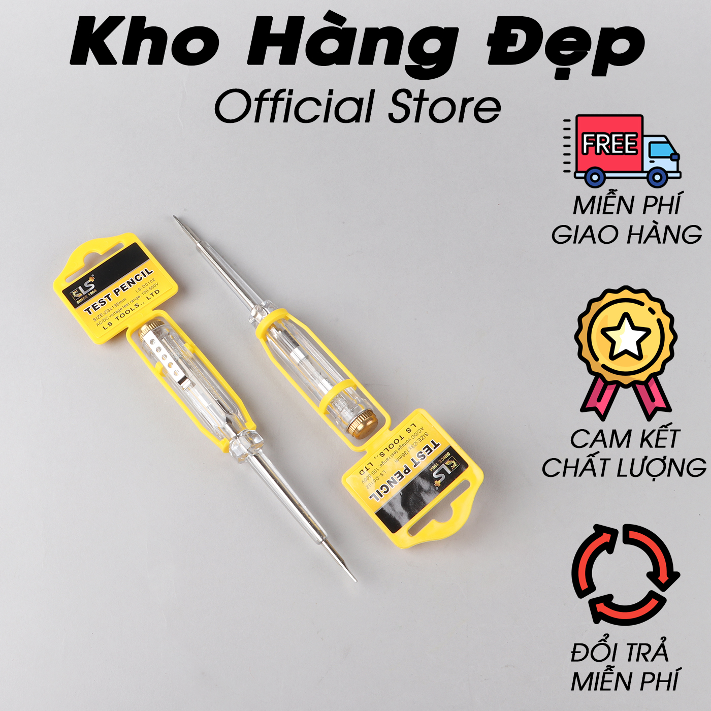 [HCM]Bút thử điện an toàn tiện lợi LS+ cao cấp BTD107 - Dụng cụ đa năng