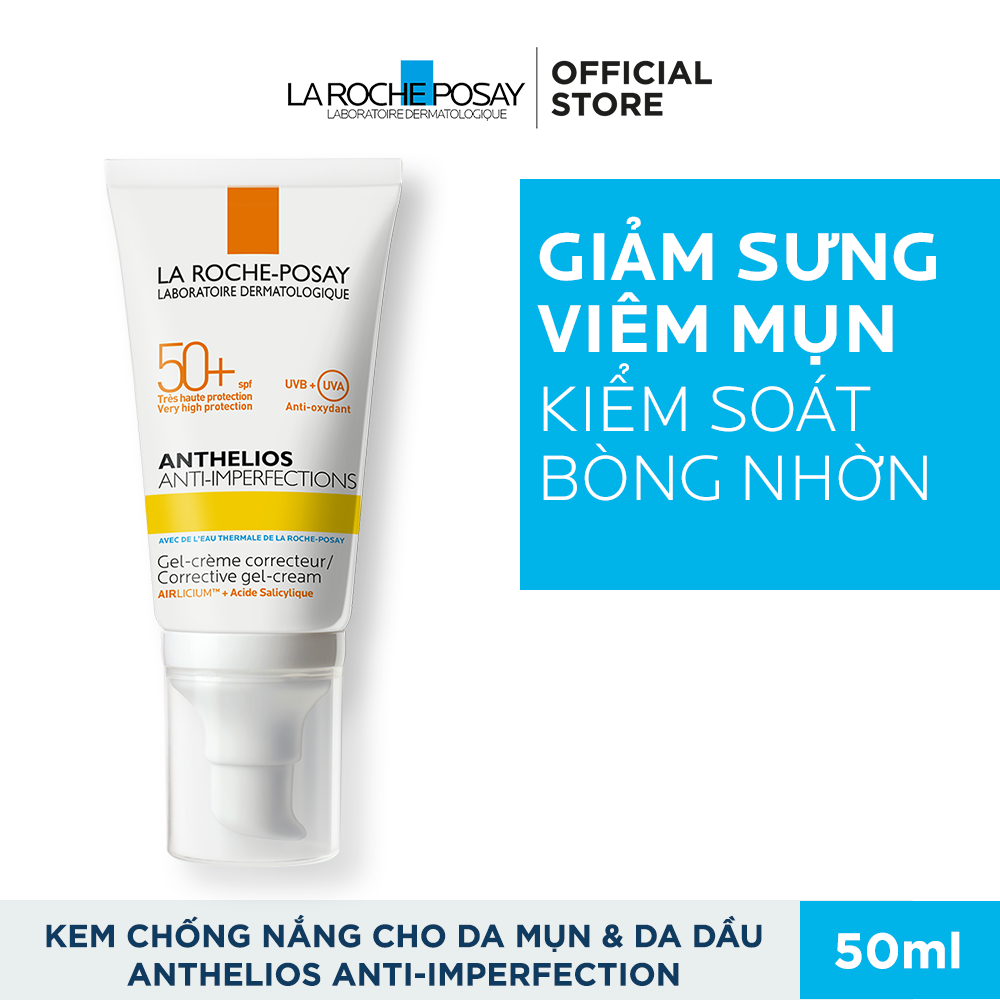 Kem chống nắng giúp bảo vệ da dành cho da bóng dầu, dễ nổi mụn La Roche-Posay Anthelios Anti-Imperfection 50ml 1 a09213026384cf51544f5546c6b7d2a8