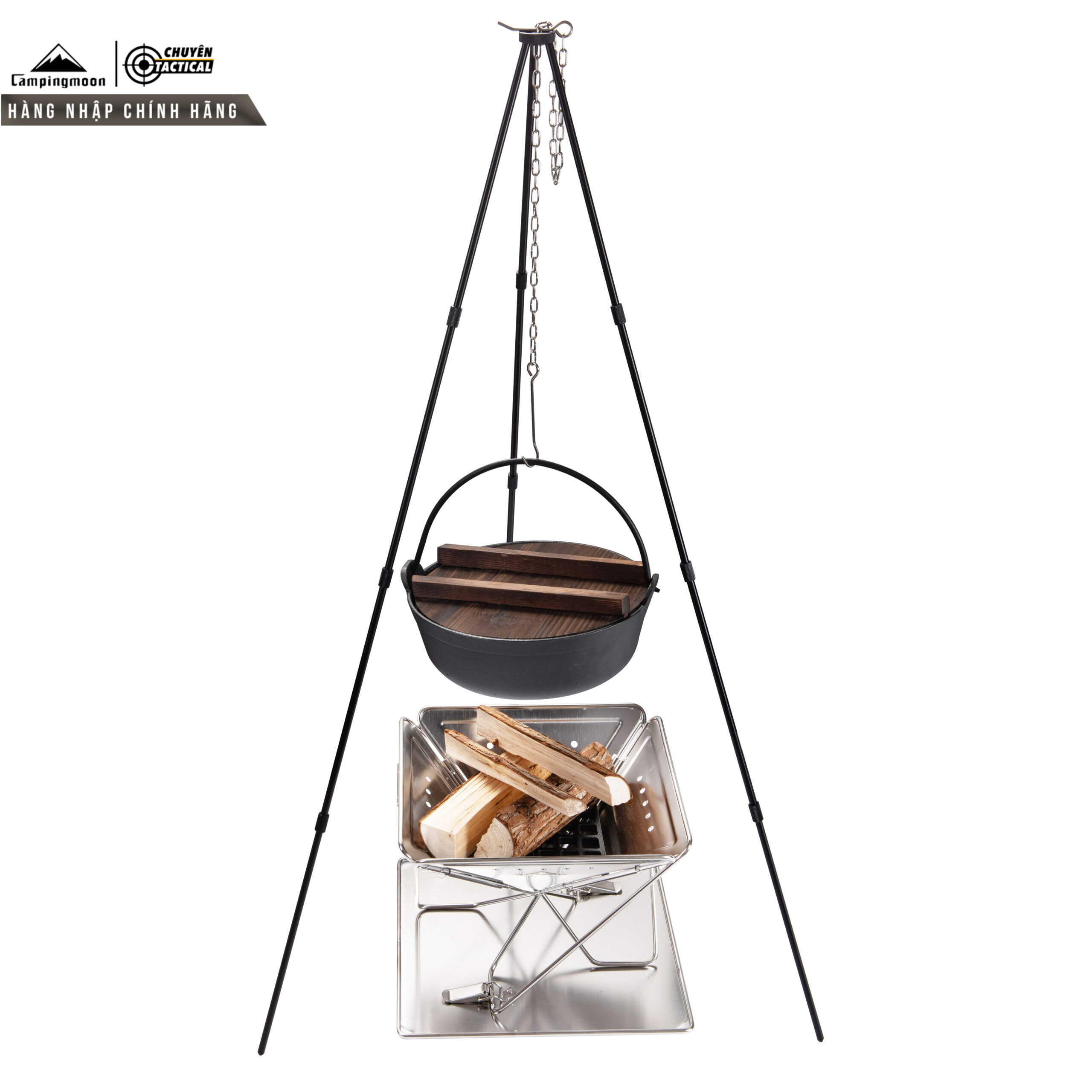 Chạc 3 chân cắm trại campingmoon ms-105