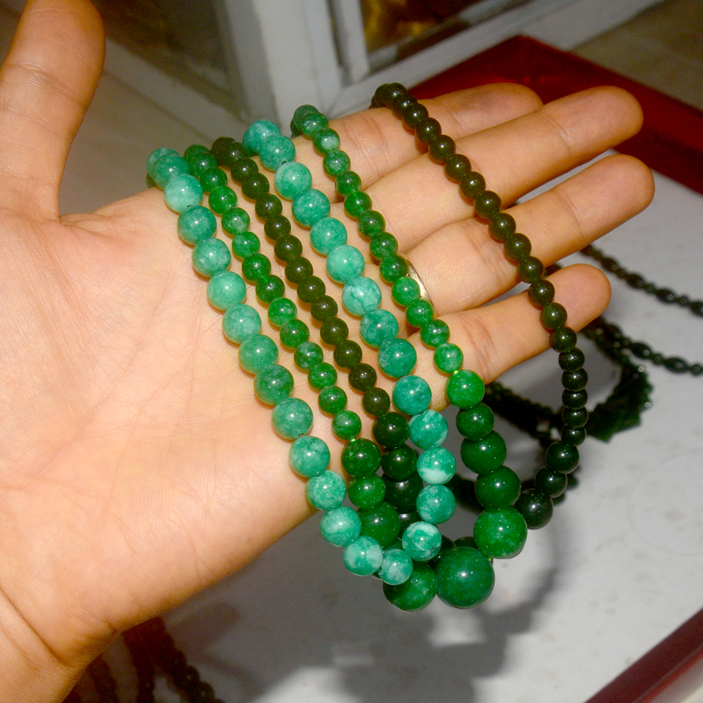 [HCM]Vòng chuỗi hạt mã não xanh đeo cổ