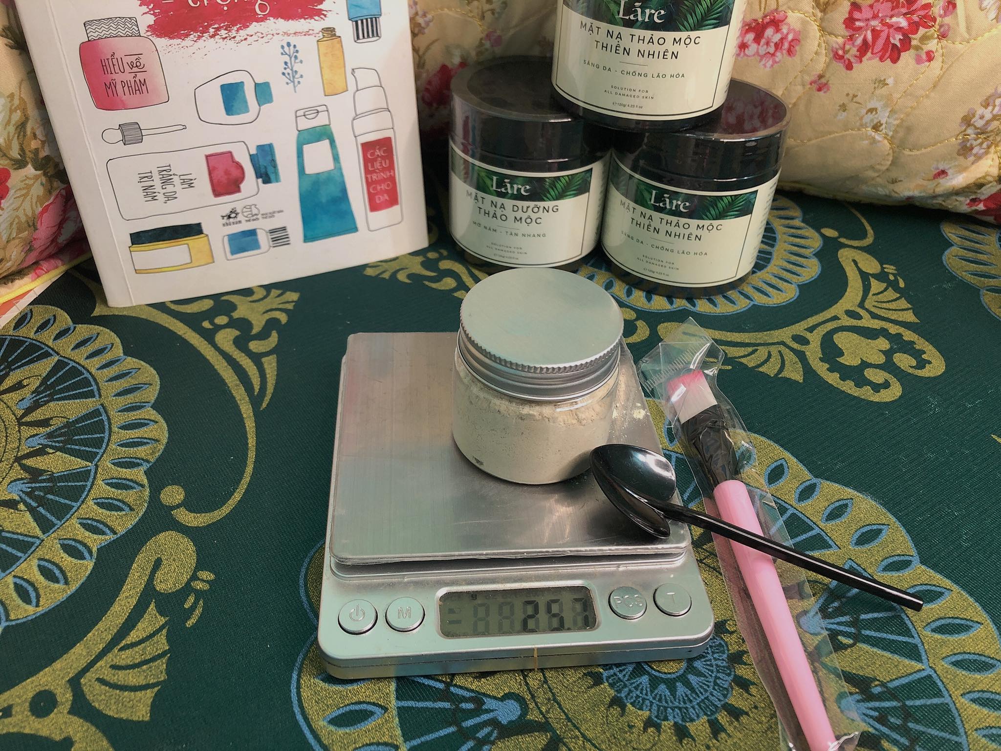 Mặt nạ thảo mộc Thanh Dược Lare chiết 30g tặng cọ