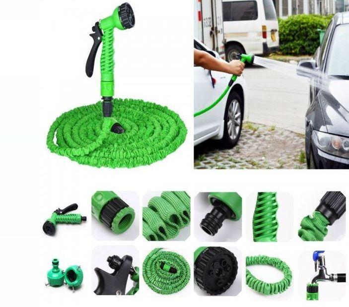 Bộ Vòi Phun Nước Tăng Áp Rửa Xe, Tưới Cây, ... Vòi Xịt Rửa Thông Minh Giãn Nở 30m Chất Lượng Cao, Vòi Nước Giãn Nở