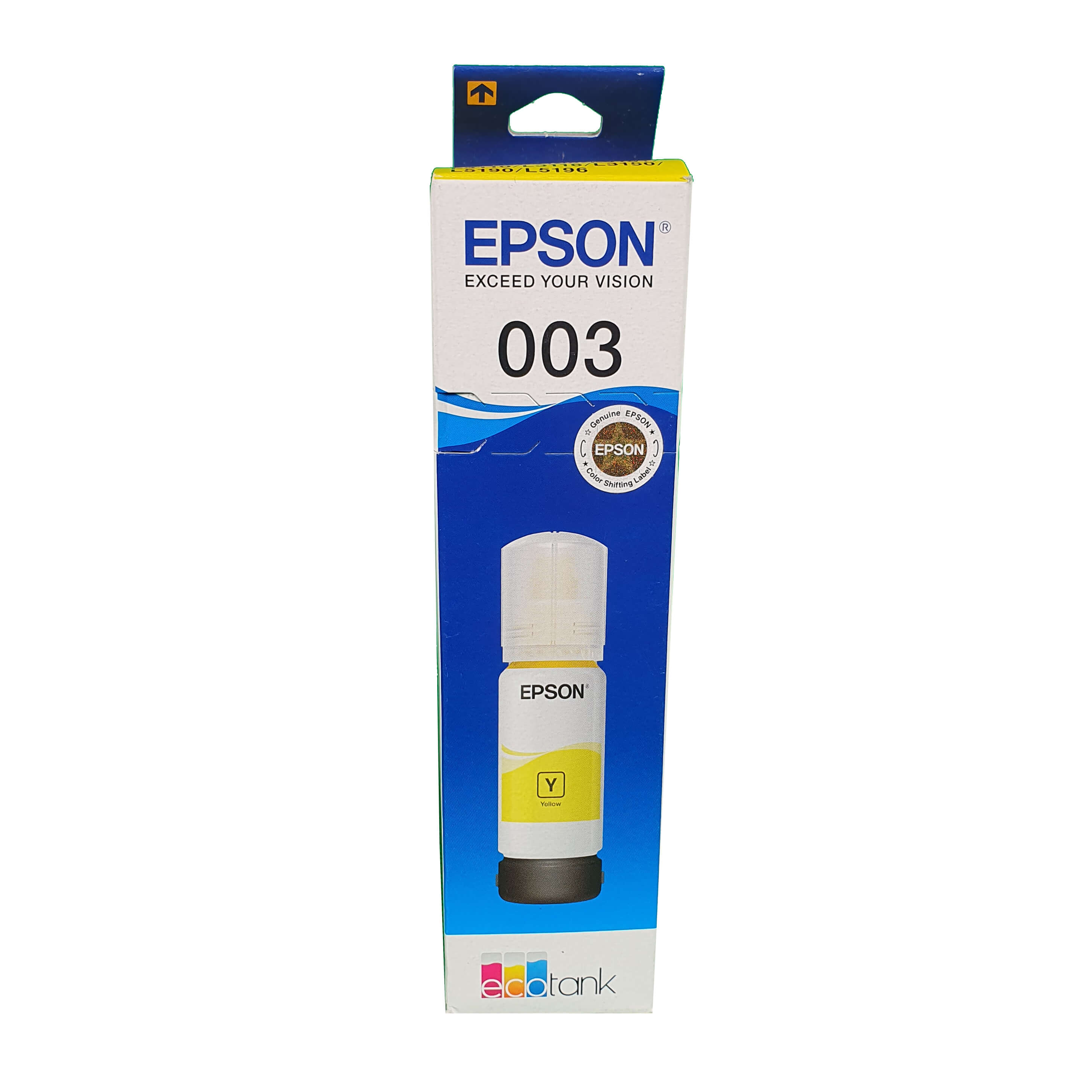 Lọ mực chính hãng epson 003 vàng dùng cho epson l1100/ l3110/ l310/ l3100/ l5193