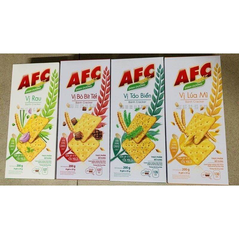 Bánh cracker afc dinh dưỡng hộp 200g