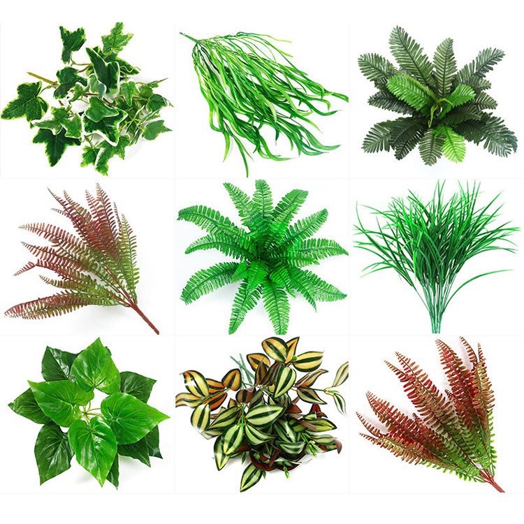 Cành lá cỏ treo tường trang trí decorephong cảnh cho quán ,gia đình