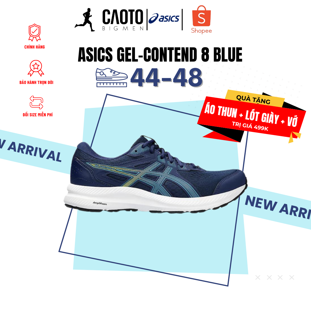 Giày Thể Thao Asics Gel-Contend 8 Blue Big Size 44 45 46 47 48