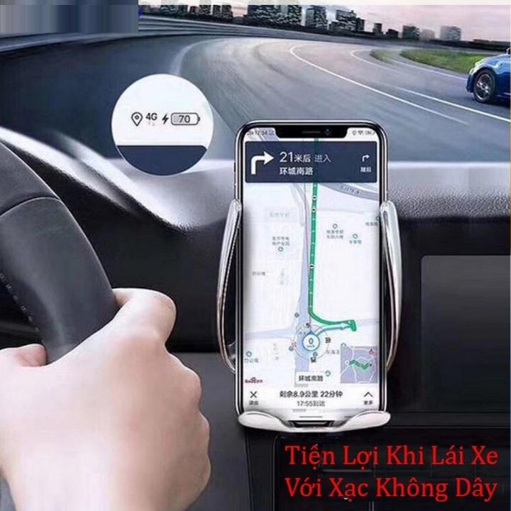 Dock sạc điện thoại không dây cảm biến hồng ngoại cao cấp cho ô tô, Dock sac dien thoai khong day cam bien hong ngoai cao cap cho o to
