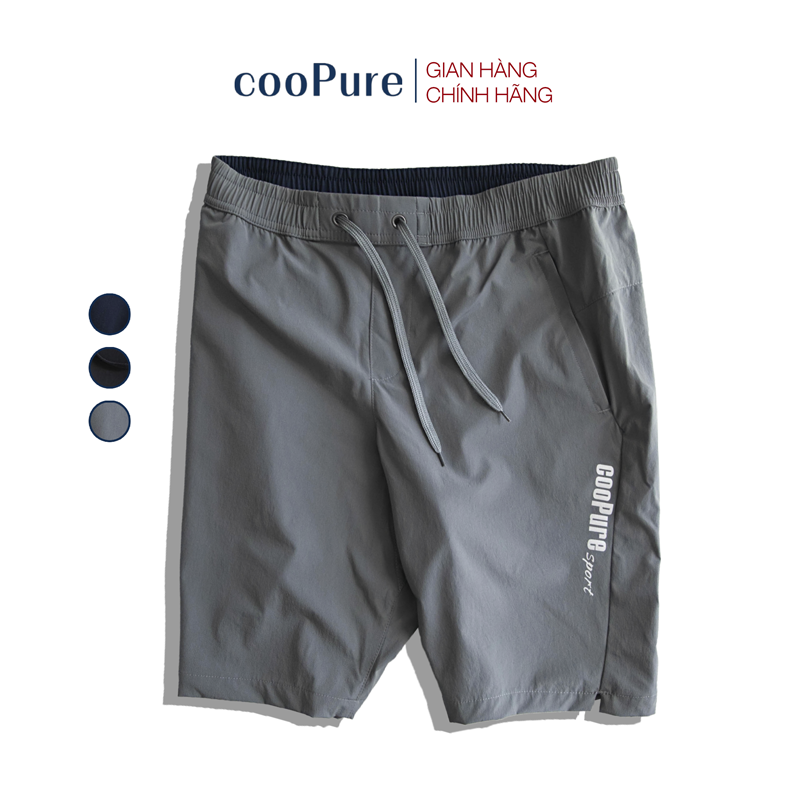 Quần short gió cooPure chất vải cắt gió gore-tex lướt da, line phản quang cá tính NO.1653 (3 màu)