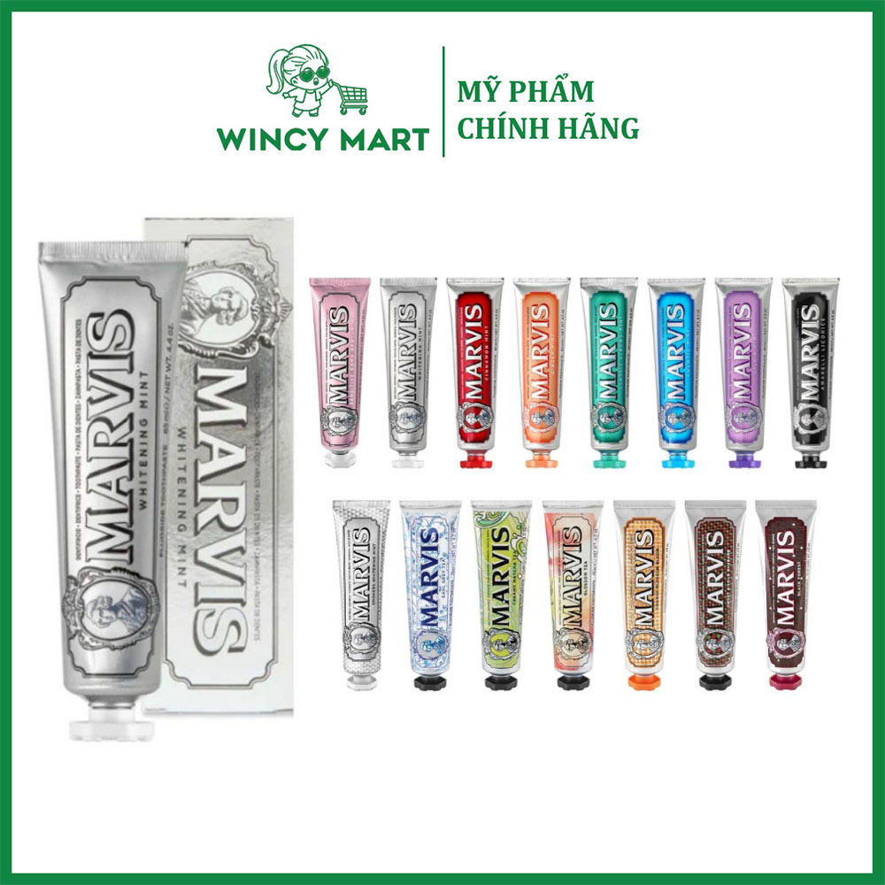 Kem đánh răng ý marvis toothpaste giúp loại bỏ mảng bám sạch răng thơm miệng 75ml/85ml - wincy mart