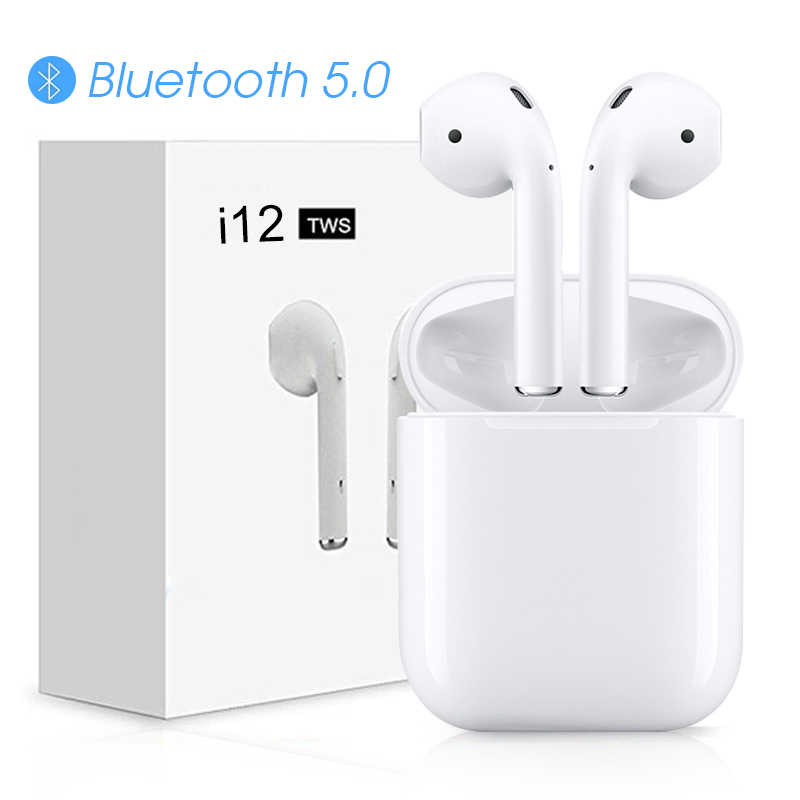 [Deal Sốc] Tai nghe Bluetooth i12 TWS 5.0 không dây- Kết Nối Không Dây-Bass Căng Đét