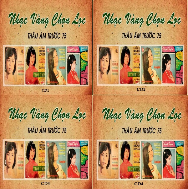 bộ 4 cd nhạc vàng chọn lọc trước 1975