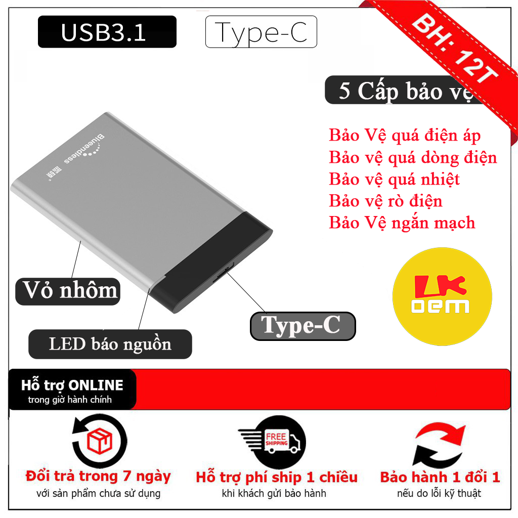 Box hdd type c,box ssd type c