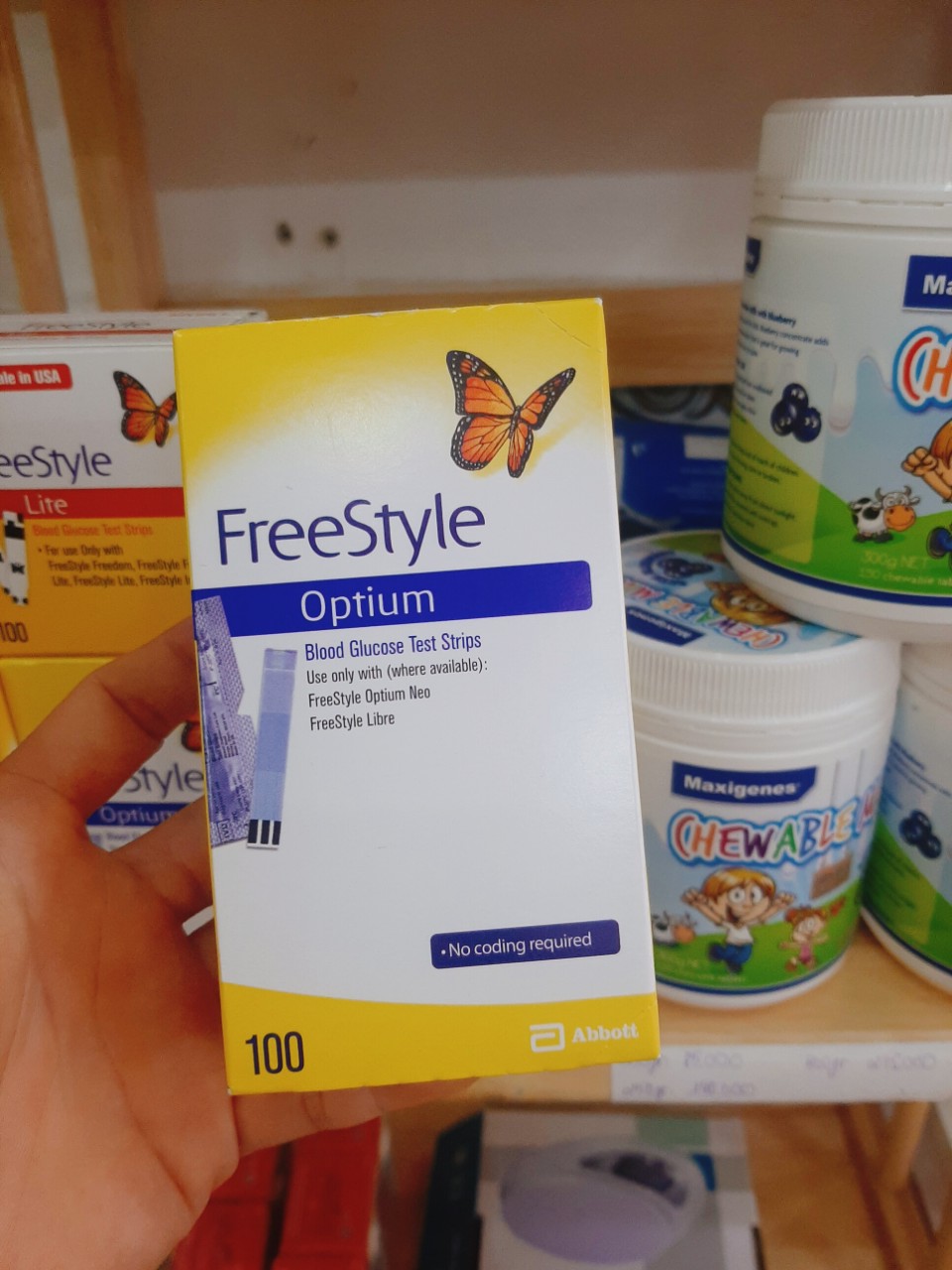 Que Thử đường huyết Freestyle Optium 100 que. Zenbelife