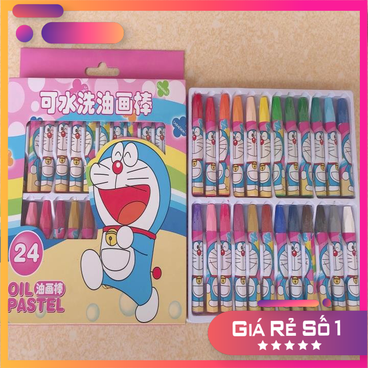 Màu Sáp Dầu 24 Màu Mickey 1 Hộp