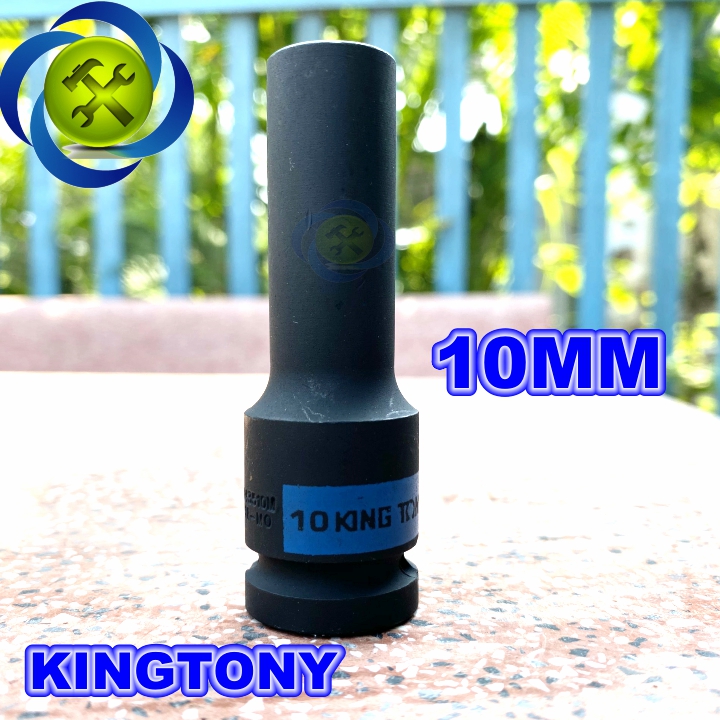 Tuýp đen dài 10mm kingtony 443510 loại 1/2 6 cạnh dài 80mm