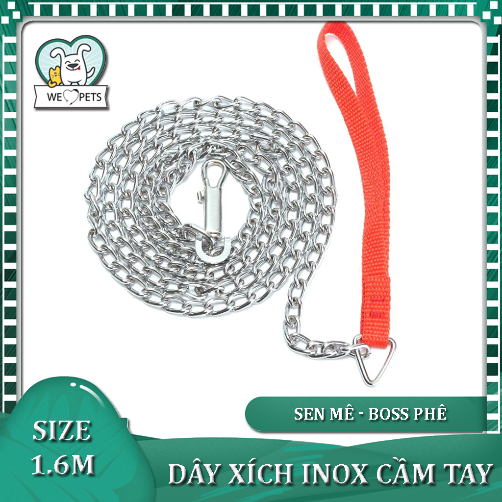 HN - Xích Inox cho chó, mèo nhỏ dài 1,6m - Lida Pet Shop