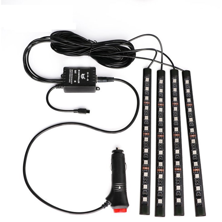 Đèn led gầm ghế ô tô 4 x 12 bóng