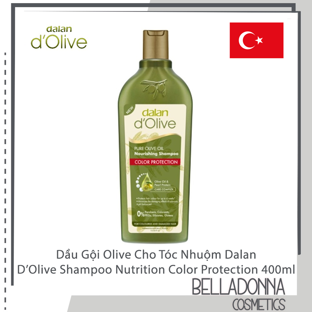 [HCM] Dầu Gội Olive Cho Tóc Nhuộm Dalan DOlive Shampoo Nutrition Color Protection 400ml