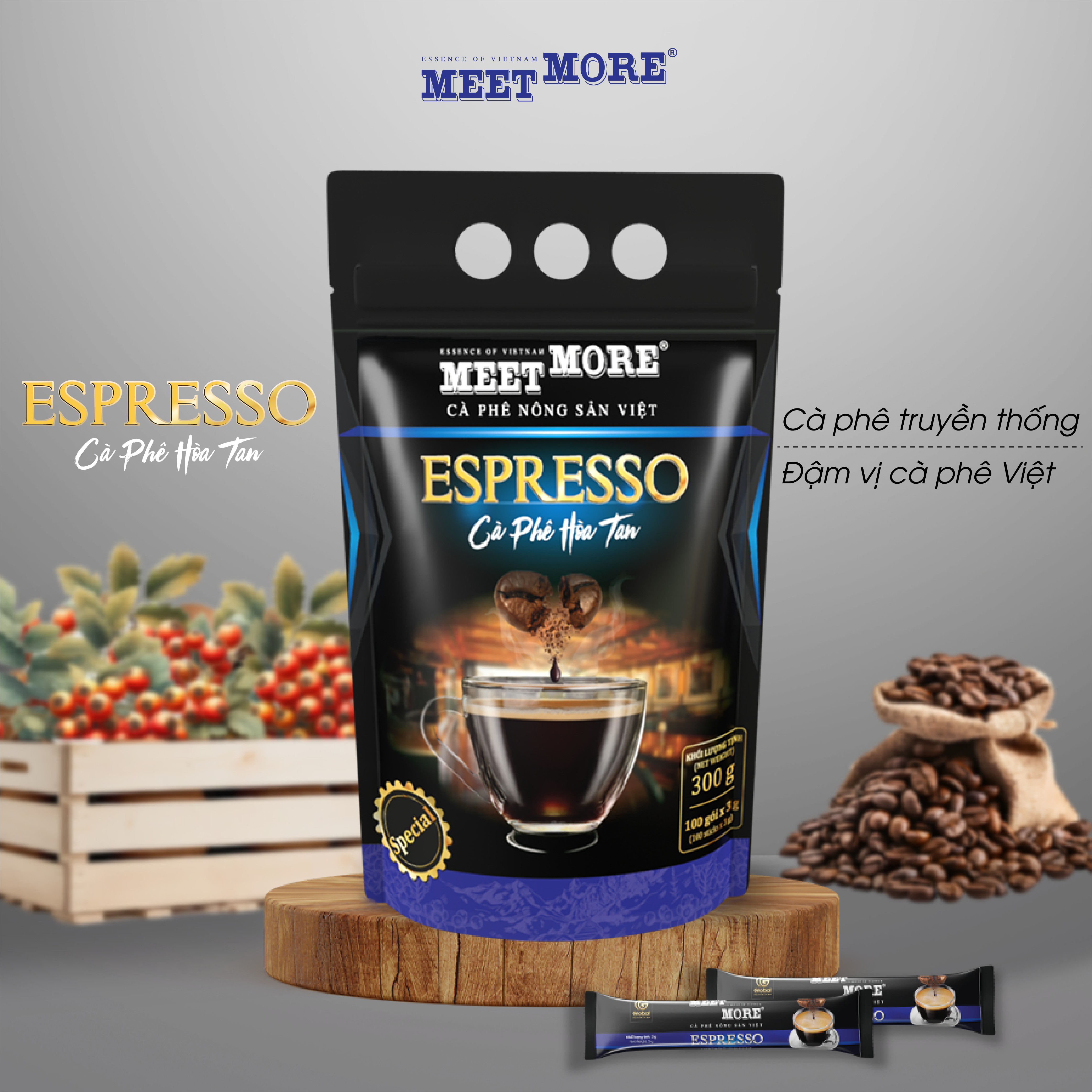 Bịch cà phê hòa tan Espresso