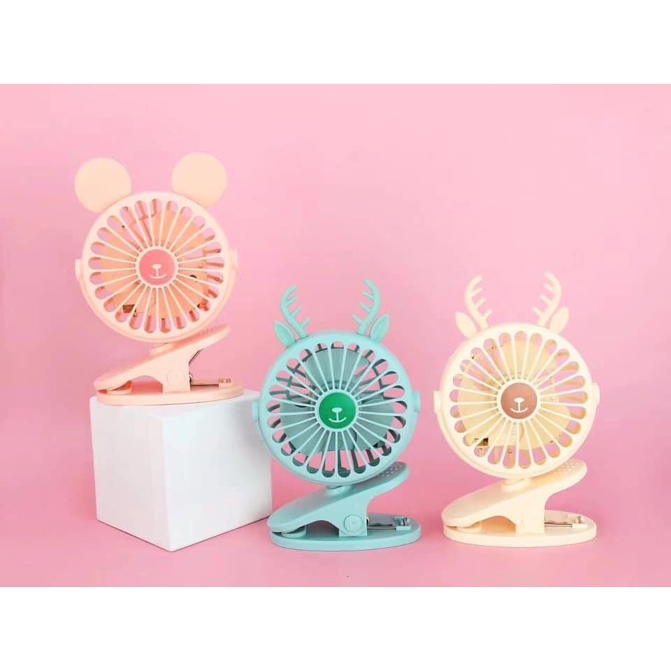 Quạt kẹp mini có đèn phát sáng