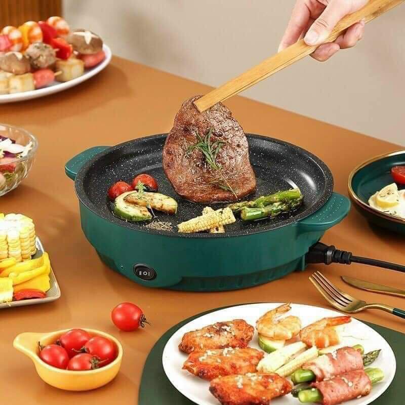 CHẢO NƯỚNG ĐIỆN ĐA NĂNG MINI 26CM (SIÊU HOT 2022)