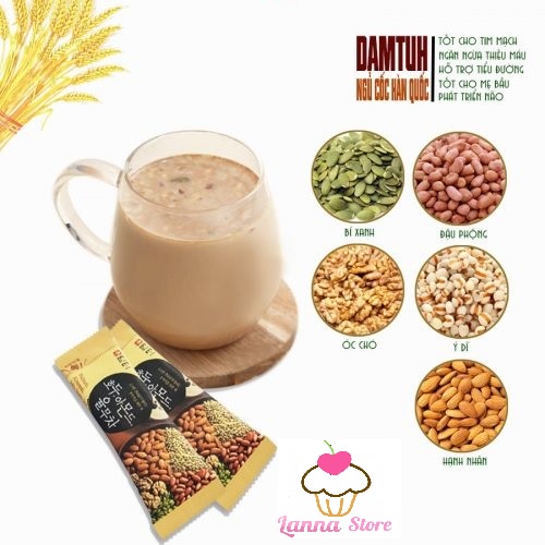 Tách Lẻ Bột ngũ cốc dinh dưỡng Damtuh Hàn Quốc Mẫu Dùng Thử
