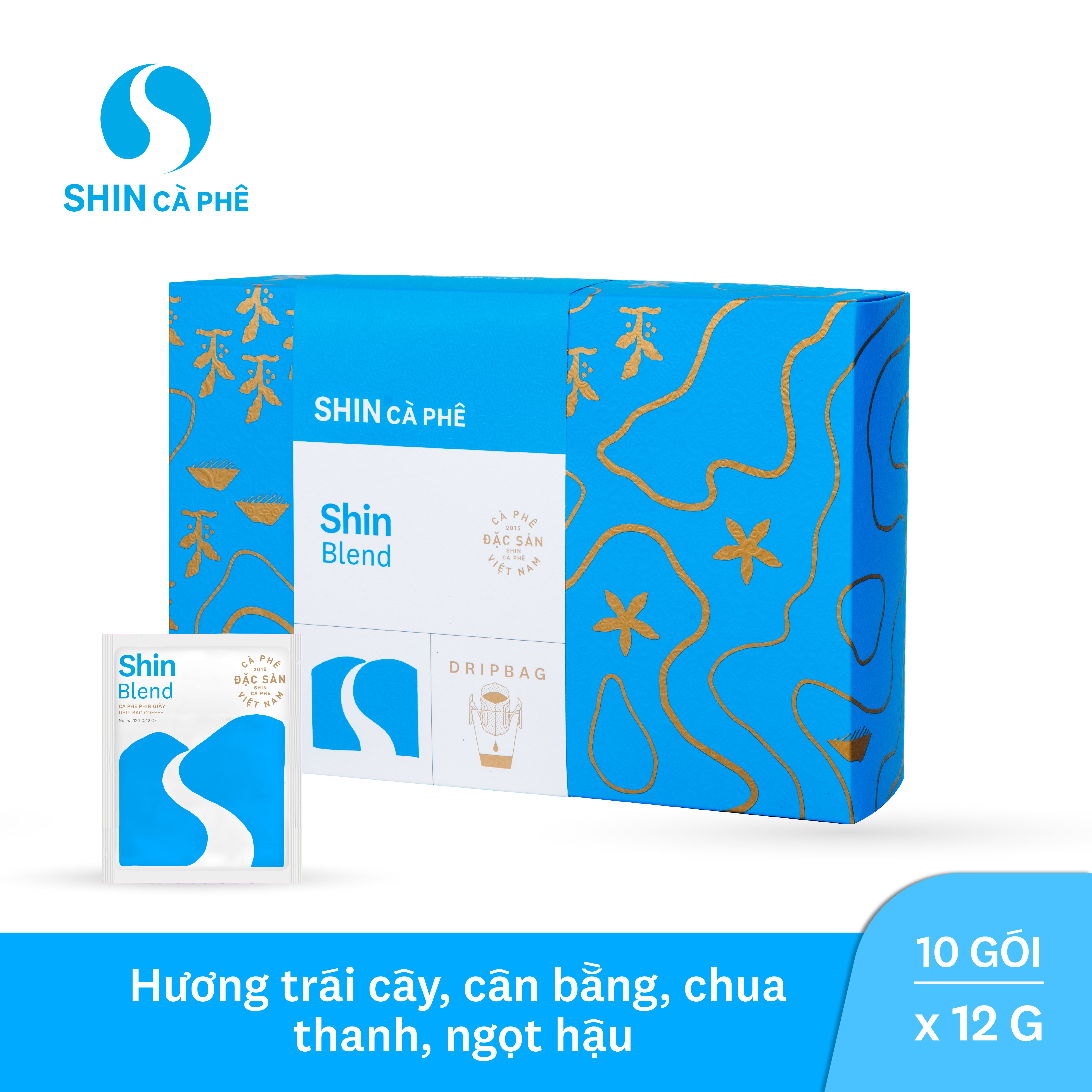 SHIN Cà Phê -  SHIN Blend phin giấy tiện lợi - DripBag hộp 10 gói