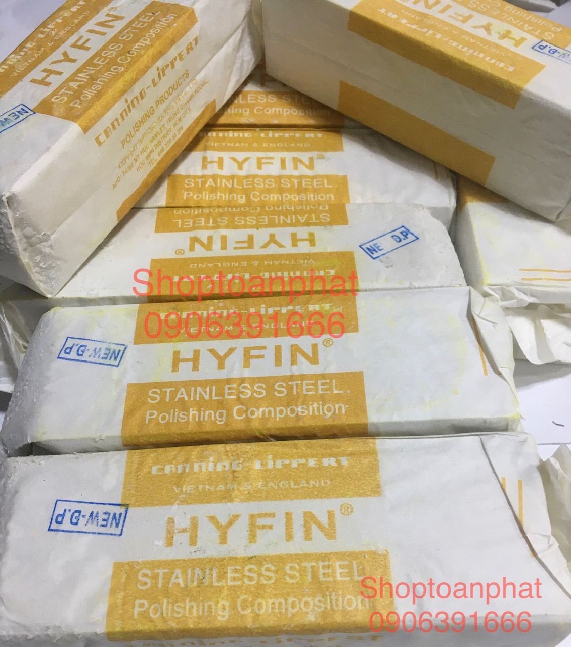Lơ anh đánh bóng inox, đồng, thau, sắt..màu trắng 600g/1cục
