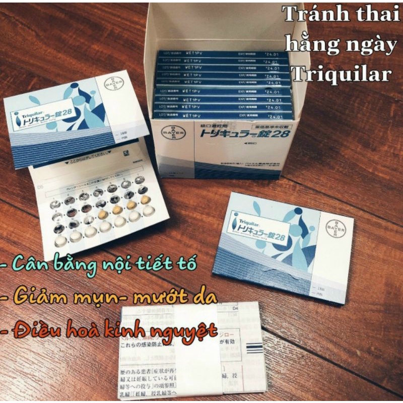 "tt triquilar" dung dịch phụ nữ tt hằng ngày triquilar nhật bản vỉ 28 ngày
