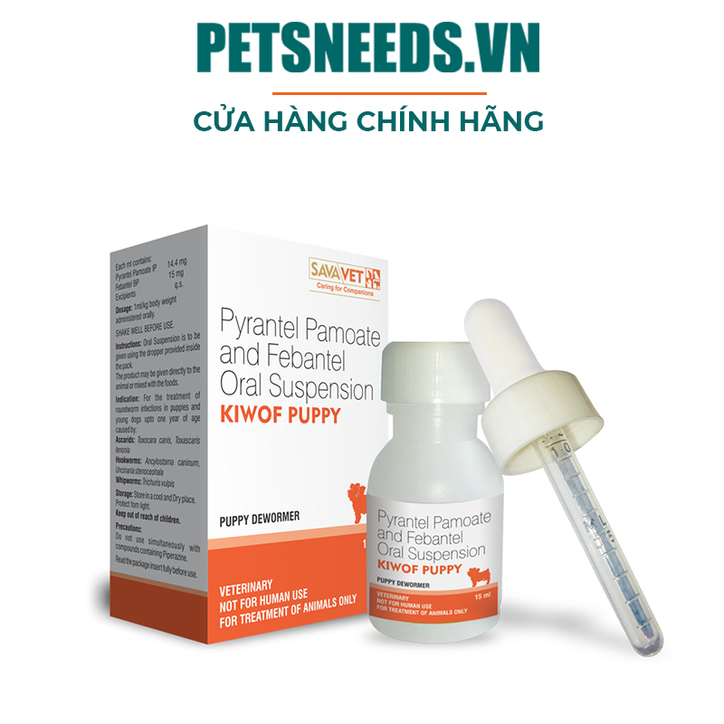 [HCM]Siro tẩy giun cho chó con Kiwof Puppy