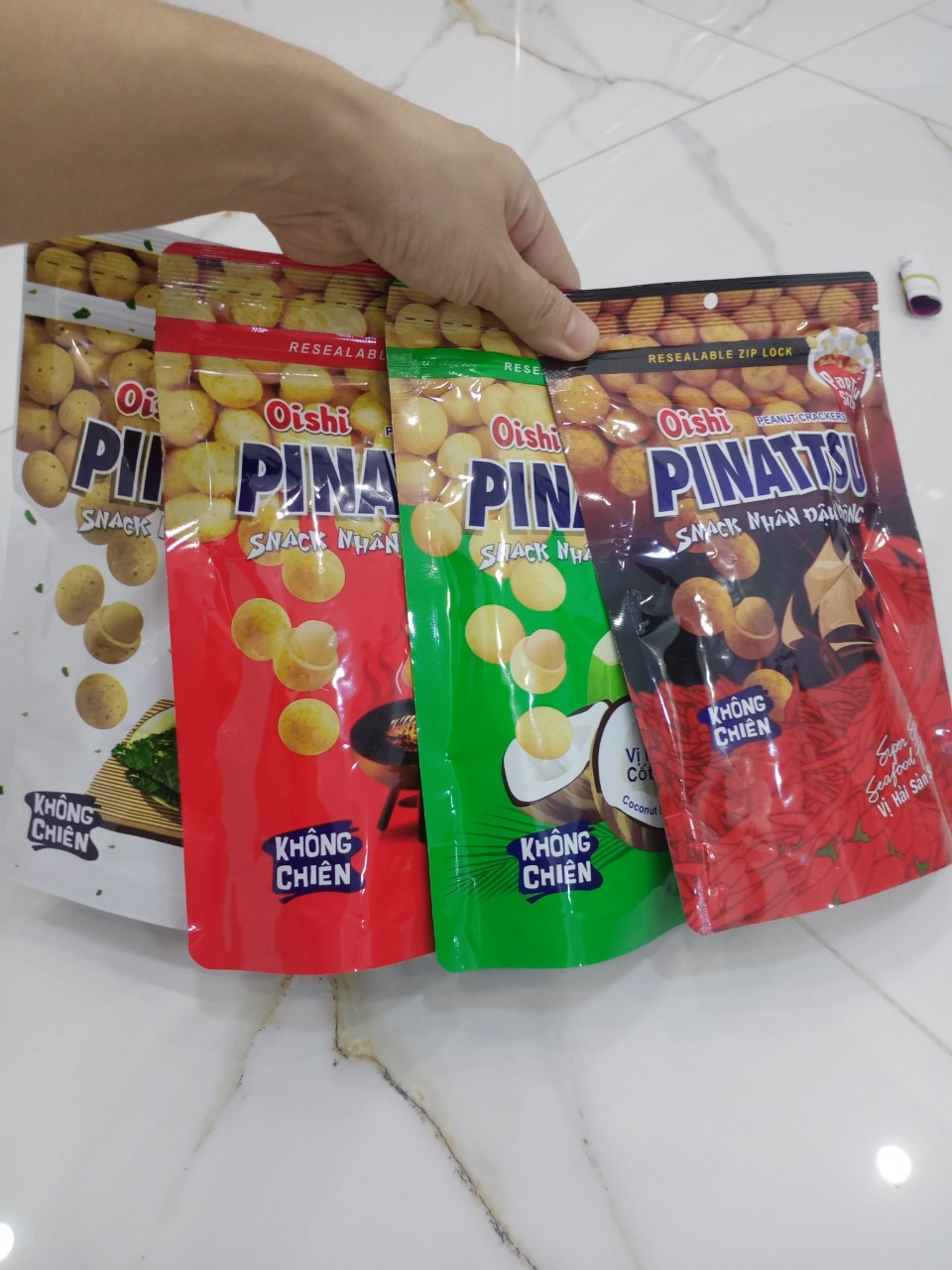 Combo 4 bịch đậu phộng Pinatsu 85g