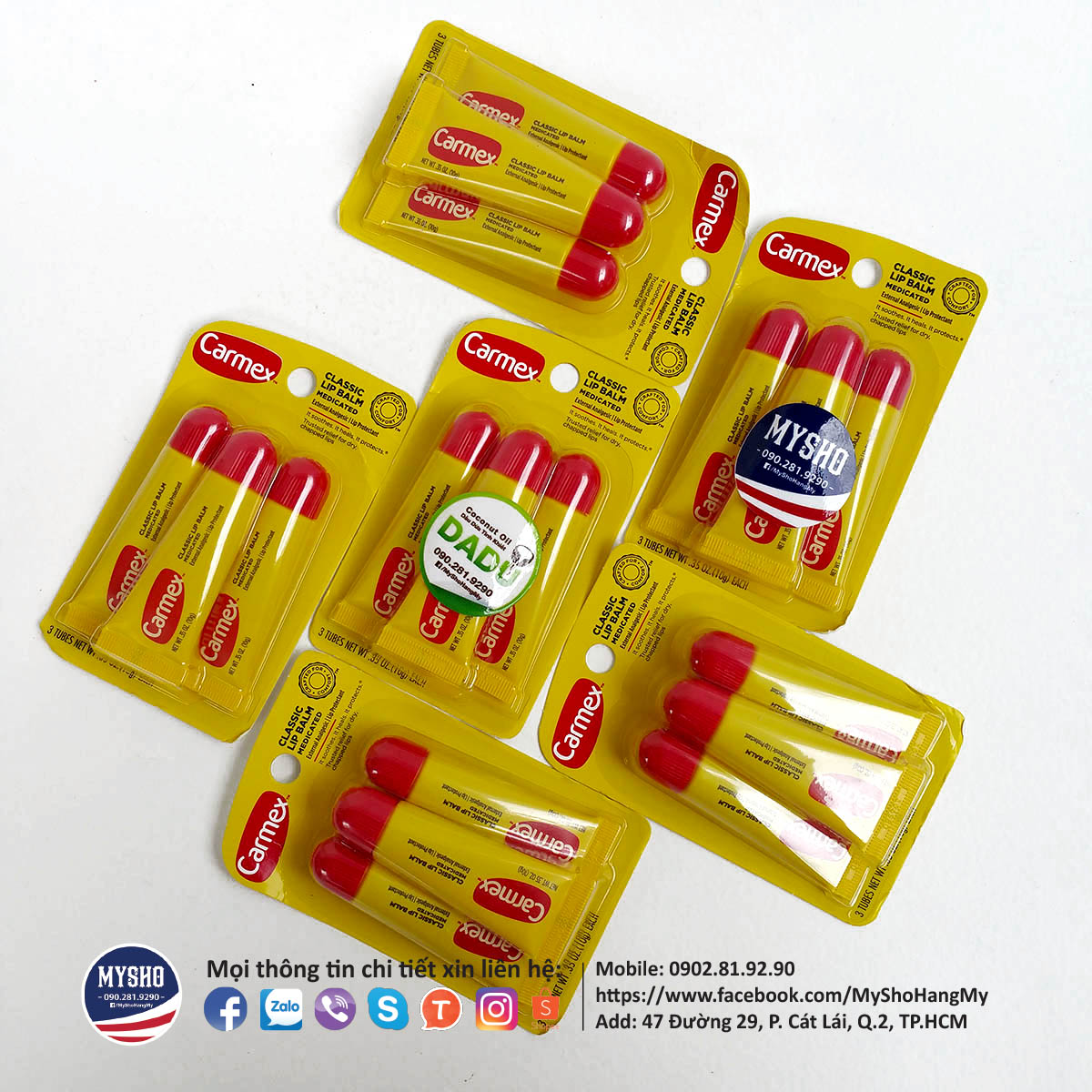 Carmex Dưỡng môi chống nứt nẻ môi gót chân - Tuýp 10g