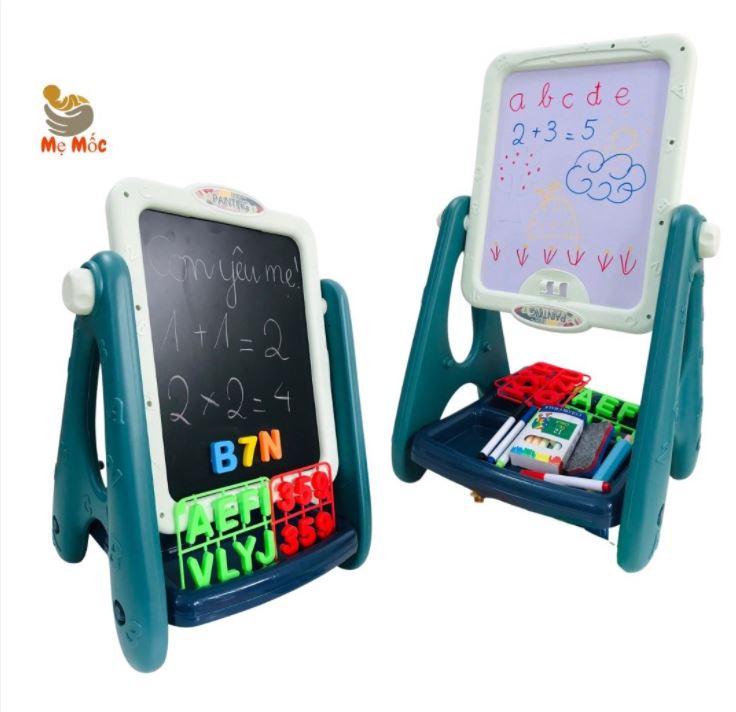 Bảng vẽ viết trẻ em hai mặt, bảng nhựa Painting,bảng ghép chữ cái, chữ số cho bé - Đồ chơi giáo dục thông minh cho bé