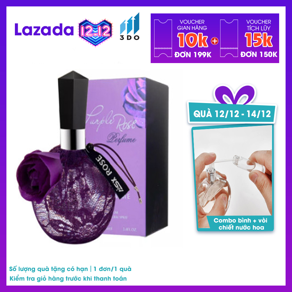 Nước hoa nữ thơm lâu quyến rũ cao cấp ROSEChimei phân phối tại 3DO dung tích 100ml hương thơm dịu nhẹ ngọt ngào quyến rũ tạo nên sức hút đặc biệt mùi nhẹ nhàng thơm ngọt dạng xịt nhỏ gọn xịt body , nước hoa, nước hoa nữ
