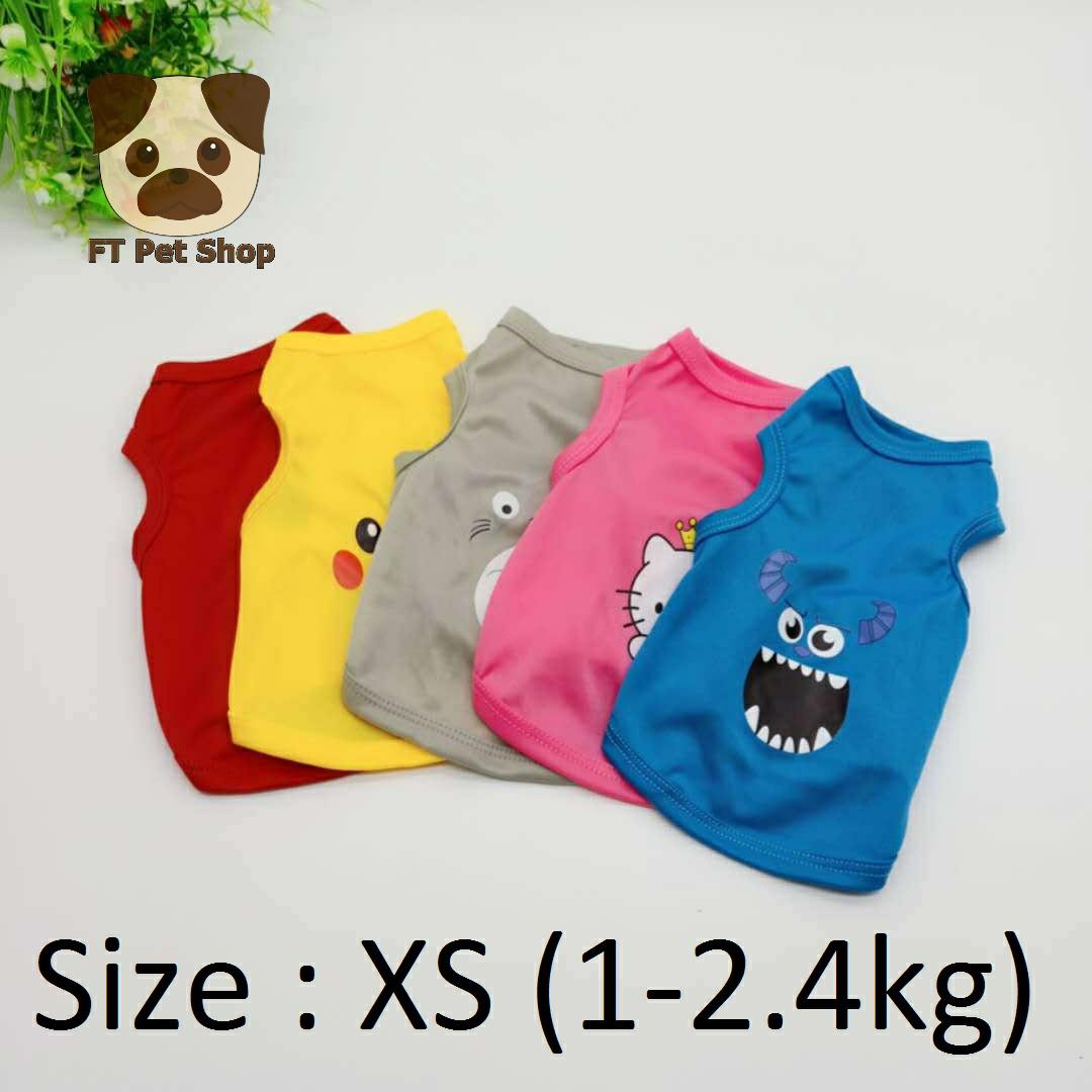 Quần Áo Chó Mèo Áo Size XS Cho Chó 1 - 2.4Kg