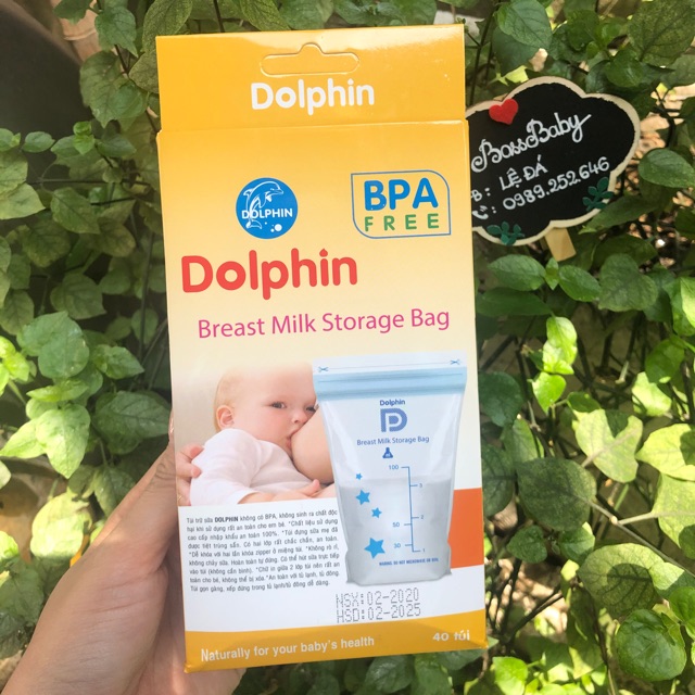 Túi trữ sữa 100ml dolphin